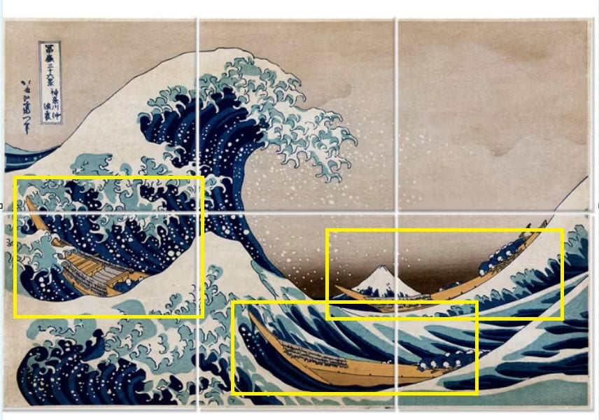 Hokusai — Sóng lừng Kanagawa, tranh khắc gỗ Nhật