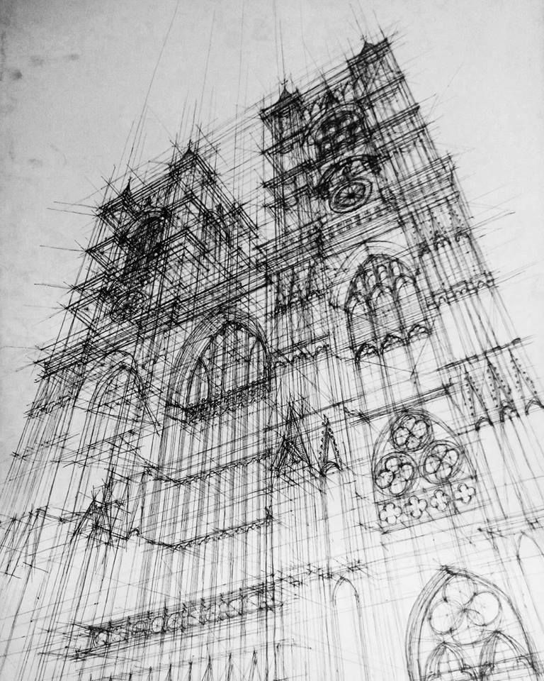 Notre Dame sketch