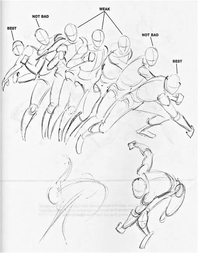 So sánh pose BEST vs WEAK — gesture và khối construction