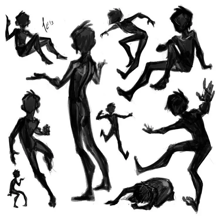 Ví dụ đọc silhouette và khối sáng tối